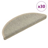 Covorașe scări autoadezive 30 buc. verde 56x17x3cm aspect sisal