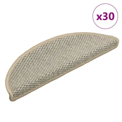 Covorașe scări autoadezive 30 buc. verde 56x17x3cm aspect sisal foto