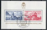 Liechtenstein 1972 565/66 bl 9 stampilat LIBA - A 8-a expozitie LIBA &#039;72, Vaduz