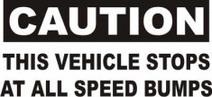 Sticker Auto Caution This Vehicle Stops foto