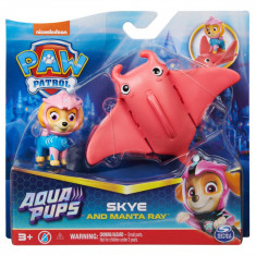 Figurina Paw Patrol, Aqua Pups, Skye si Manta Ray, 20139324