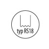 Capse, agrafe pentru reparat plastic tip RS18, 0,8mm, val mic, 100buc, Dedra
