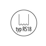 Capse, agrafe pentru reparat plastic tip RS18, 0,8mm, val mic, 100buc