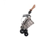 Rolator cu 4 roti Cos Cumaparaturi si Sistem de Franare si Blocare Roti Dr. Happy JL9913