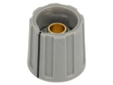 Buton rotativ indicator gri 16mm 6ax ABS