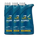 Cumpara ieftin Pachet 3 litri Ulei Motor MANNOL Agro 2-Takt Mineral (Utilaje Gradina, Husqvarna, Culoare Verde)