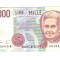 Bancnota Italia 1000 lire 3 octombrie 1990, stare relativ buna