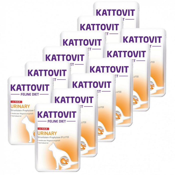 Kattovit Urinary Pungă de vițel 12 x 85 g