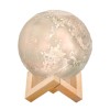 Umidificator Aer Ultrasunete, Lampa Veghe Luna 3D, Suport Lemn, Aromaterapie, Oprire Automata, Silentios, MRKT10793