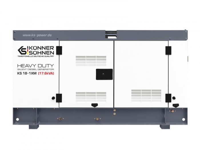 Generator de curent monofazat cu motor diesel Konner Sohnen KS 18-1XM, 17.6 kva