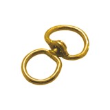 Cumpara ieftin Set 10 x Vartej metalic cu doua inele, auriu, nr 6, &Oslash; 5 mm, diametru 46 mm / 43 mm