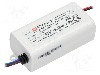 Alimentator pentru LED, 12V DC, 1A, 12W, MEAN WELL - APV-12-12