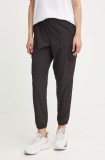 Dkny pantaloni de trening culoarea negru, neted, DP4P3469