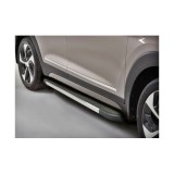 Praguri laterale negre aluminiu pentru Ford Ranger II 2006-2011, 193 cm