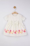 Cumpara ieftin Rochita eleganta cu broderie pentru fetite, Tongs baby (Marime: 18-24 Luni, Culoare: Ecru)