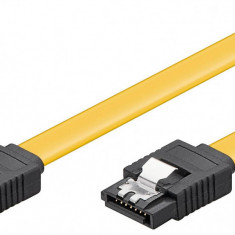 Cablu de date SATA III 6Gbit/s SATA L - SATA L 0.7m galben Goobay