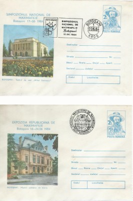 TSV - PLICURI OMAGIALE EXPO REPUBLICANA DE MAXIMAFILIE BOTOSANI 1984 foto