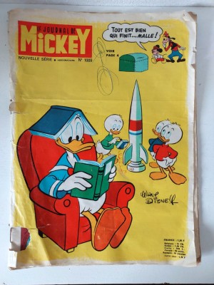 BD franceza Le journal de Mickey Hebdomadaire No 1009, vechi, benzi desenate foto