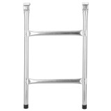 Scara universala din otel pentru trambulina, 2 trepte, 62 cm