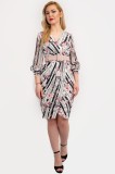 Rochie Dama Irene Roz Prafuit - S(36)