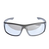 Ochelari de soare argintii cu lentile bleu