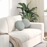 vidaXL Perne de Șezut 2 pcs Gri deschis &Oslash; 40 x 13 cm Catifea 42014100