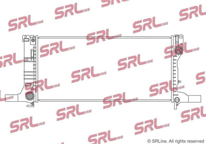 Radiator Geely Tugella; Lynk &amp;amp; Co 01; Volvo Xc40, motor: 1.5 T, 2.0 T, intrare/iesire conectare rapida; Mhev, 705x343x16, SRLine, Aluminiu/