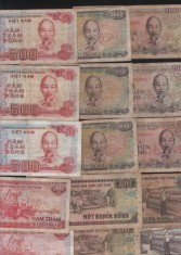 Set Vietnam 500 + 1000 + 2000 dong F - VF pret pe set foto