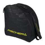 Geanta clapari ski Fischer Alpine Eco Black, Poliester, bretele captusite, usoara, compacta, plasa frontala accesorii