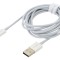 Cablu Apple Lightning USB A 2m alb textil 2,4A