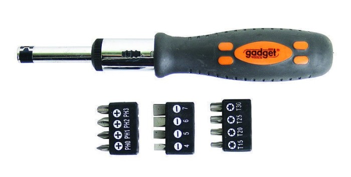 Set biti cu maner surubelnita 13 piese Gadget DIY
