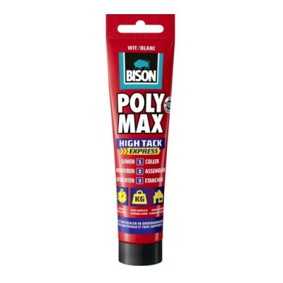 BISON Poly Max High Tack Express alb MS polimer165g foto