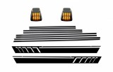 Bandouri Laterale cu Stickere Laterale Negru Mat si Lampi Semnalizare Mercedes G-Class W463 (1989-2015) Performance AutoTuning