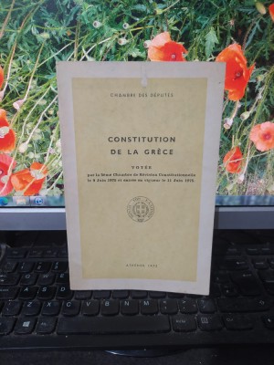 Constitution de la Grece, votee 9 Juin 1975, Chambres des Depute,s Athenes, 186 foto