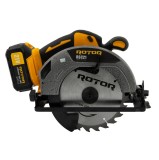 Cumpara ieftin Fierastrau circular pe acumulator ROTOR RSC21, 21V/ 3Ah, 1000 W, 4300 rot/min, Brushless