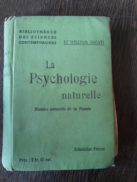 La psychologie naturelle - William Nicati