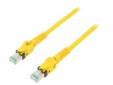 Cablu Patch S/FTP Cat6a Cu PUR Galben 2m