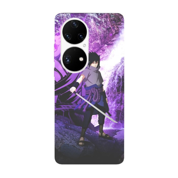 Husa compatibila cu Huawei Nova Y70 model Sasuke Uchiha Susano, Silicon, TPU, Viceversa