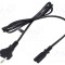 Cablu POS 2x0,75mm2 CEE 7/16 mufă IEC C7 mamă PVC 1,5m negru