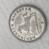 Germania 1 GROSCHEN 1865 B , argint , detalii