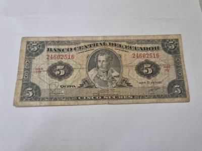 bancnota ecuador 5 s 1983 (hy)1 foto