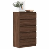 VidaXL Dulap cu sertar, stejar maro, 60x36x103 cm, lemn prelucrat