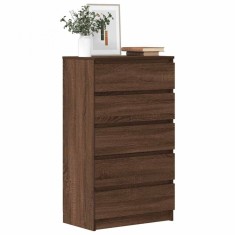vidaXL Dulap cu sertar, stejar maro, 60x36x103 cm, lemn prelucrat