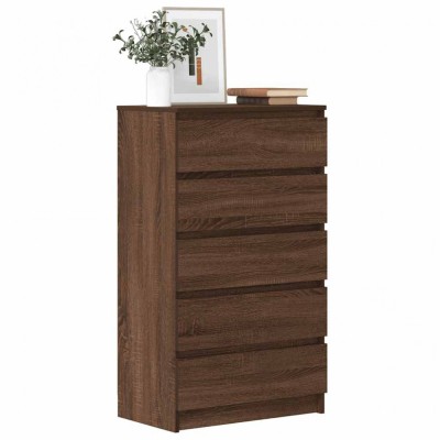 vidaXL Dulap cu sertar, stejar maro, 60x36x103 cm, lemn prelucrat 823023 foto