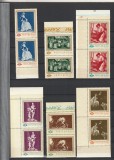 ROMANIA 1967 LP 644 REPRODUCERI DE ARTA PERECHE VERTICALA SERII MNH