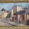 G. GEORGESCU-OBROCEA (1937-2021)-Stradă mică &icirc;n Bucureşti, pictură