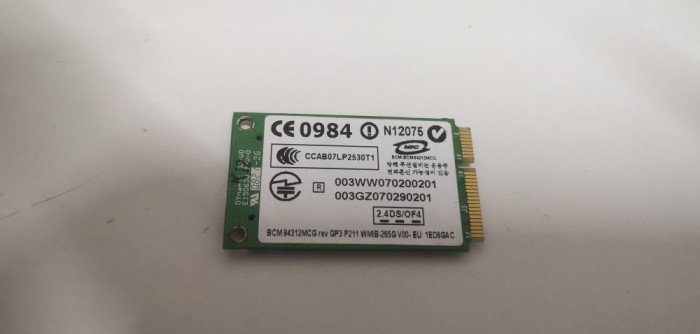 Placa Wireless Laptop BCM94312MCG