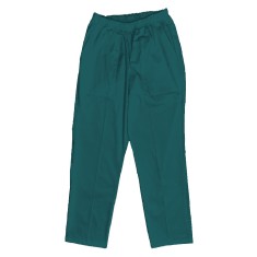 Pantaloni Medicali cu Elastic Pe Stil, Turcoaz Inchis cu Elastan - 4XL, talia-3-92cm