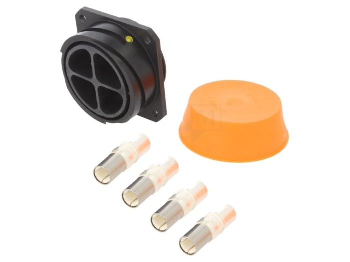 Conector circular mamă IP68 4 pini