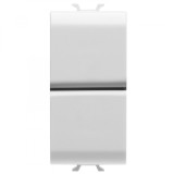 Intrerupator jaluzele interblocabil 1M Gewiss Chorus alb satinat MAT GW15141